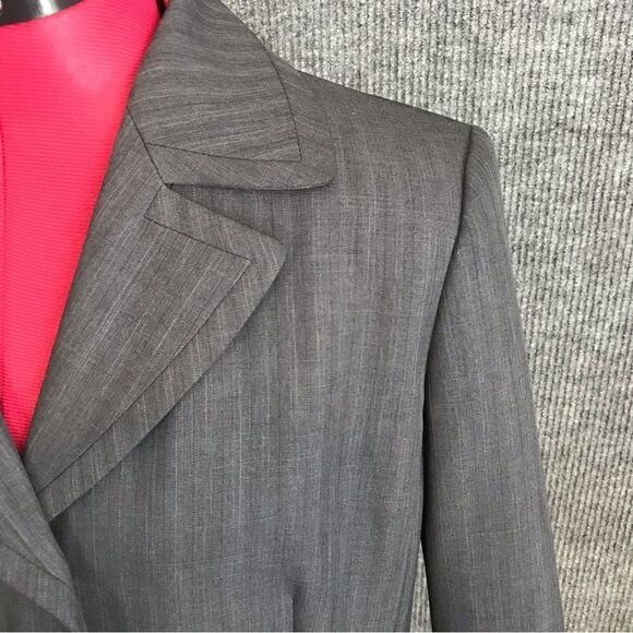 Evan Picone Blazer Women’s Size 12 Black Long Sleeve Button Front Pockets - Picture 5 of 9